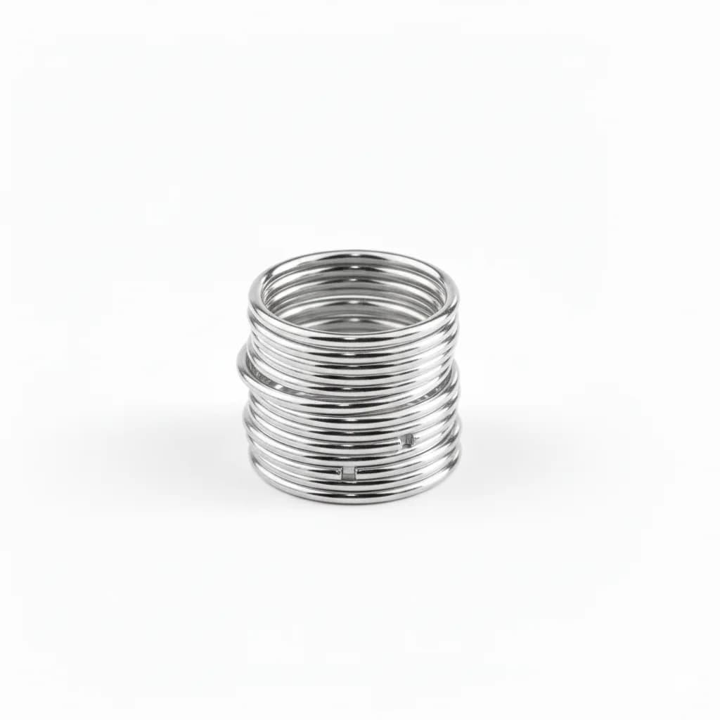 Argolinha Prateada 6mm Em Latão Com 50G