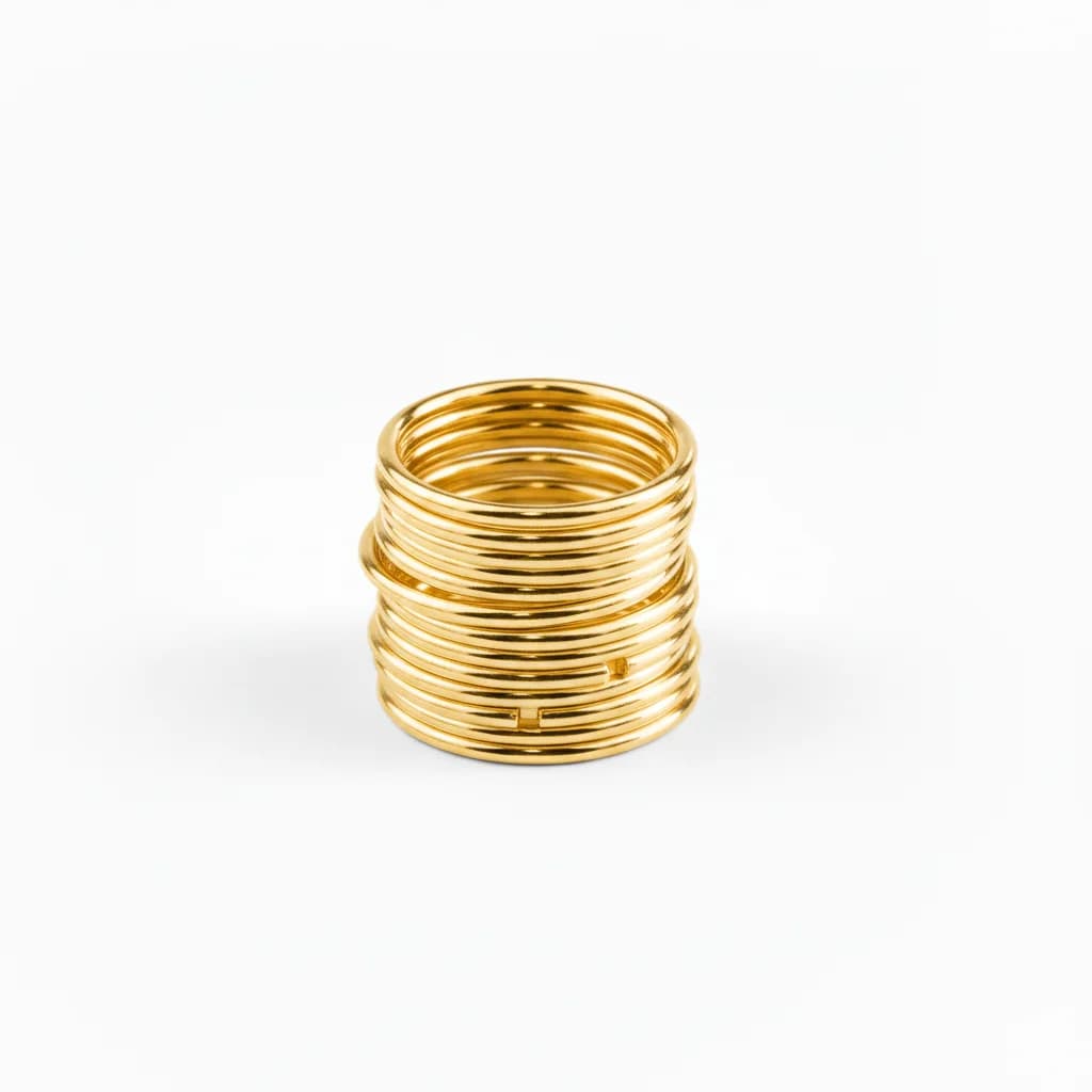 Argolinha Dourada 6mm Em Latão Com 50g