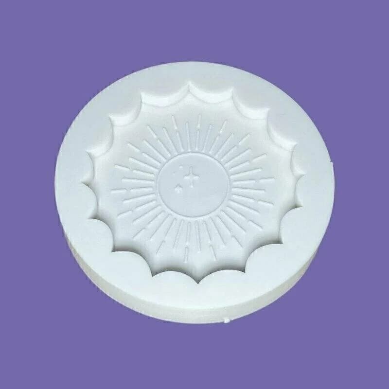 Molde de Silicone Para Resina Epóxi Chaveiro Sol