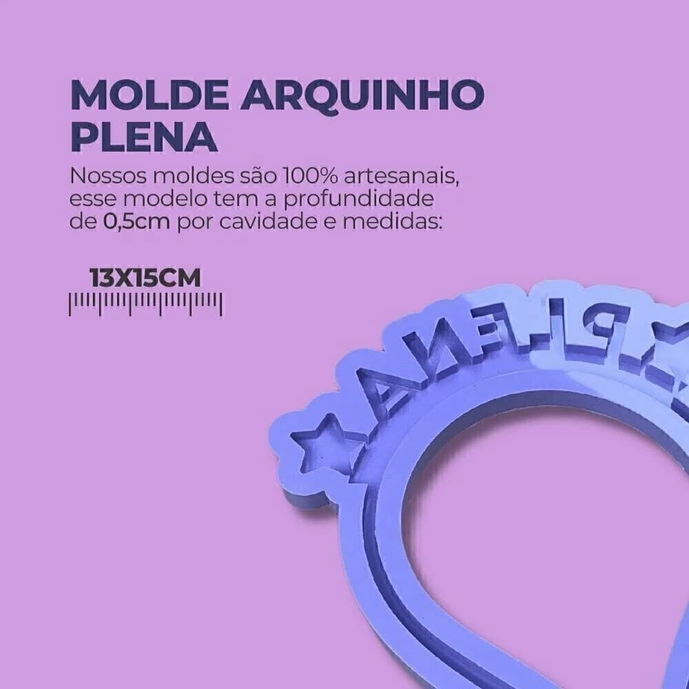Molde de Silicone Para Resina Epóxi Tiara Plena - Imagem 2